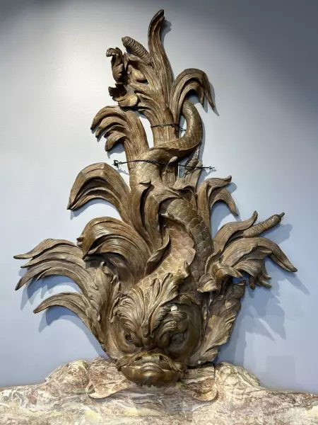 Fontaine en marbre et plomb, Paris époque Louis XV