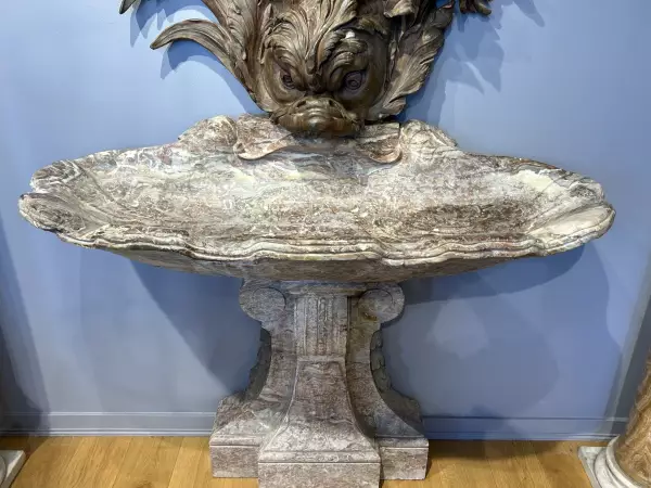 Fontaine en marbre et plomb, Paris époque Louis XV