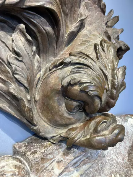 Fontaine en marbre et plomb, Paris époque Louis XV