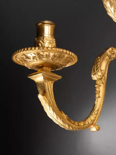 Série de quatre appliques en bronze, Paris époque Régence