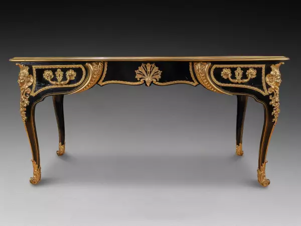 Bureau plat en placage d’ébène, François Lieutaud vers 1720