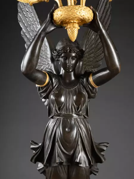 Paire de candélabres signés Chiboust, Paris époque Empire