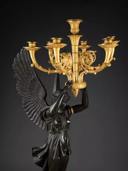 Paire de candélabres signés Chiboust, Paris époque Empire