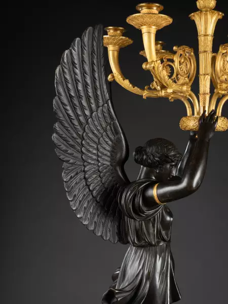 Paire de candélabres signés Chiboust, Paris époque Empire