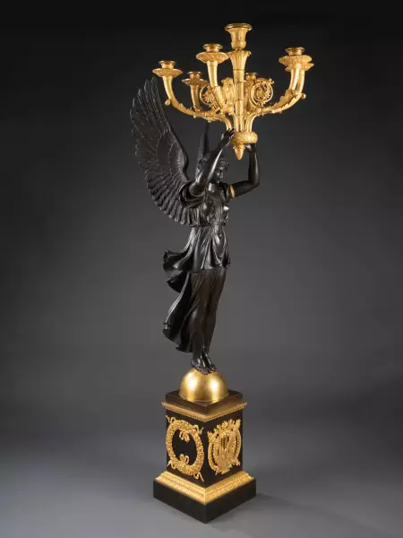 Paire de candélabres signés Chiboust, Paris époque Empire