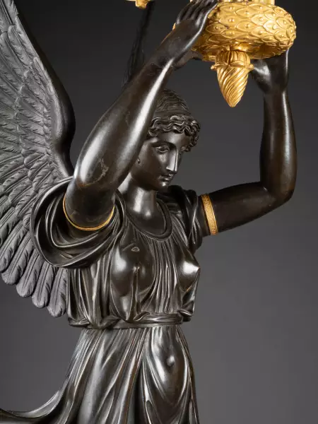 Paire de candélabres signés Chiboust, Paris époque Empire