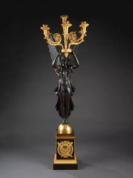Paire de candélabres signés Chiboust, Paris époque Empire