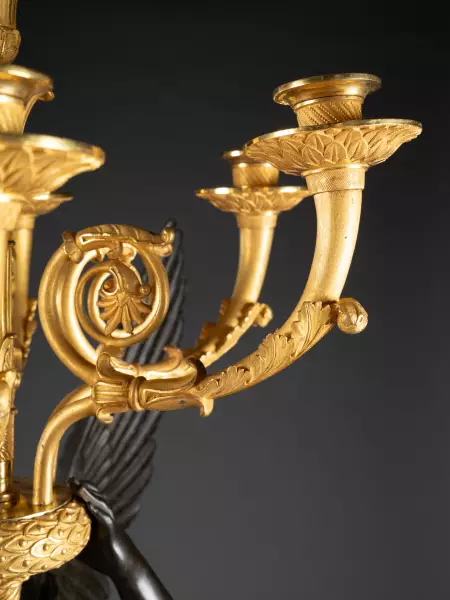 Paire de candélabres signés Chiboust, Paris époque Empire