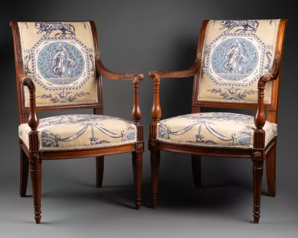 Paire de fauteuils pour enfants attribuée à G. Jacob vers 1795