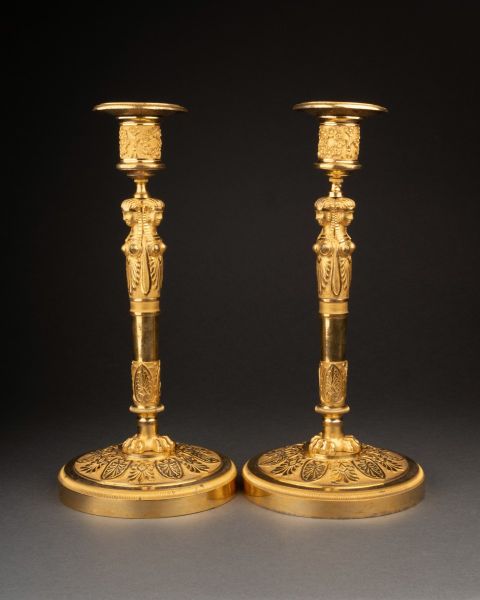Paire de flambeaux attribuable à Claude Galle, Paris vers 1807