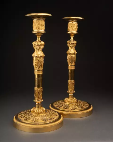 Paire de flambeaux attribuable à Claude Galle, Paris vers 1807