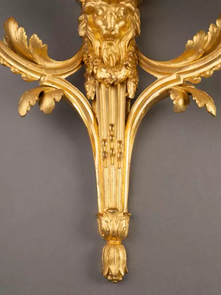 Paire d’appliques aux lions par St Germain, Paris vers 1765