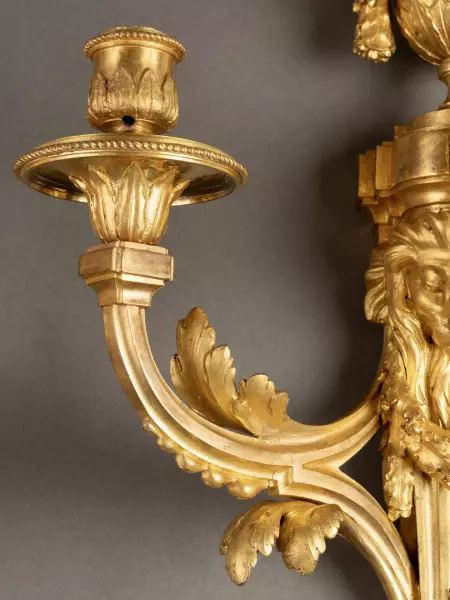 Paire d’appliques aux lions par St Germain, Paris vers 1765