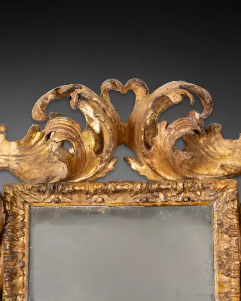 Miroir rocaille attribuable à Filippo Passarini, Rome vers 1680