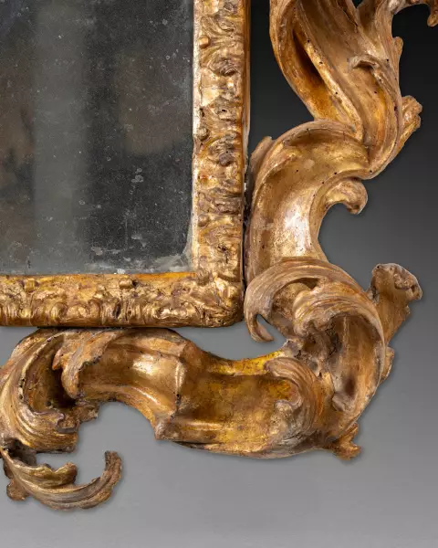 Miroir rocaille attribuable à Filippo Passarini, Rome vers 1680