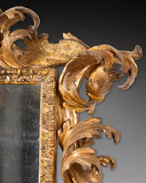 Miroir rocaille attribuable à Filippo Passarini, Rome vers 1680