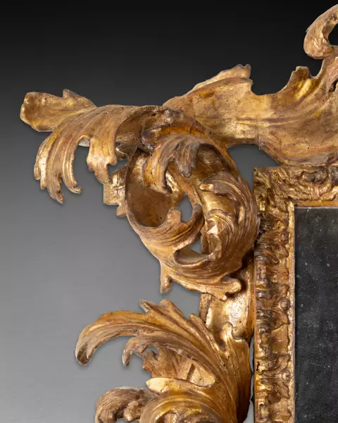 Miroir rocaille attribuable à Filippo Passarini, Rome vers 1680