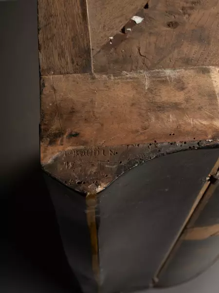 Paire d’encoignures en vernis martin par Léonard Boudin vers 1760