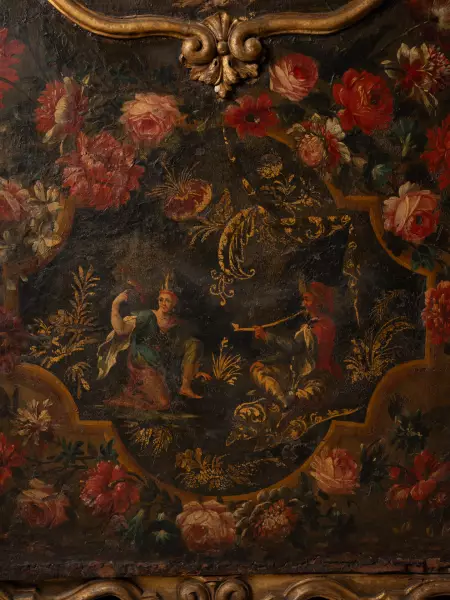 Chaise à porteur à décor chinoisant, Turin vers 1750