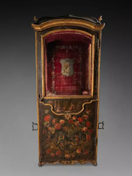 Chaise à porteur à décor chinoisant, Turin vers 1750