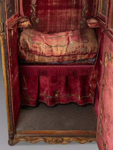 Chaise à porteur à décor chinoisant, Turin vers 1750