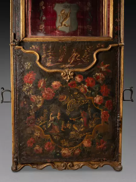 Chaise à porteur à décor chinoisant, Turin vers 1750