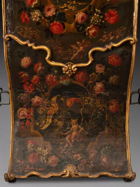Chaise à porteur à décor chinoisant, Turin vers 1750