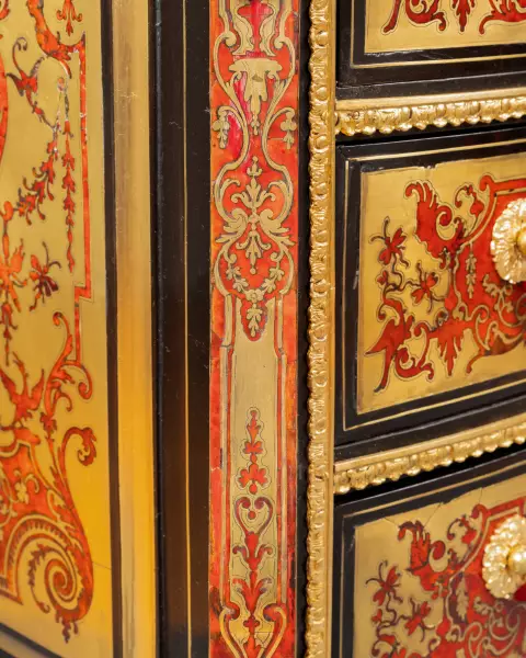 Commode en marqueterie Boulle par N.Sageot, Paris époque Louis XIV