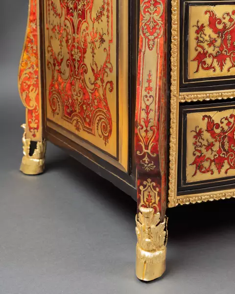Commode en marqueterie Boulle par N.Sageot, Paris époque Louis XIV