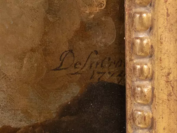 Le calme et la tempête, paire de marines par Lacroix de Marseille 1773