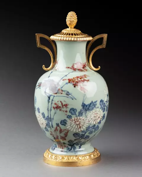 Vase céladon chinois monté en pot-pourri à Paris vers 1780