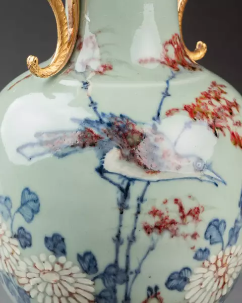 Vase céladon chinois monté en pot-pourri à Paris vers 1780