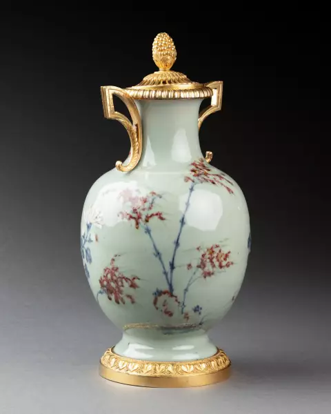 Vase céladon chinois monté en pot-pourri à Paris vers 1780