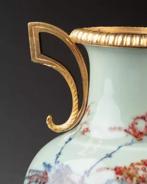 Vase céladon chinois monté en pot-pourri à Paris vers 1780