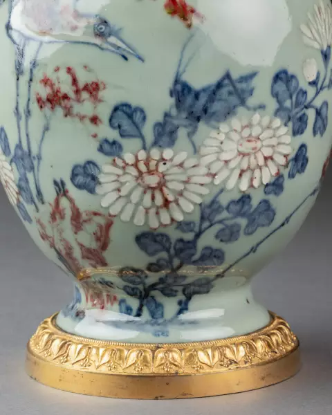 Vase céladon chinois monté en pot-pourri à Paris vers 1780