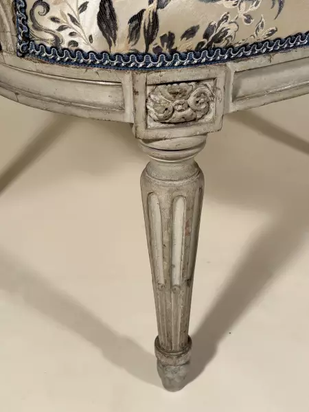 Paire de fauteuils à dossiers plats par F.N Geny, Lyon vers 1775