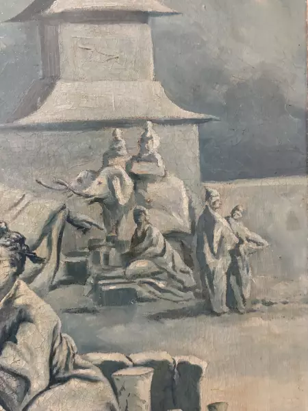 Le jardin chinois et la foire chinoise d’après F. Boucher, XVIIIe siècle
