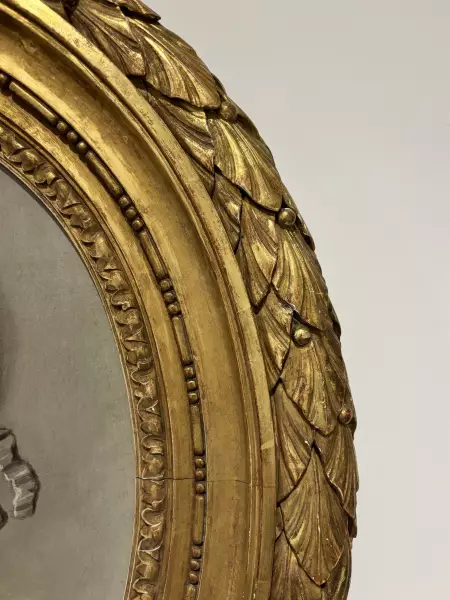 Portrait de roi Louis XV en trompe l’oeil vers 1775