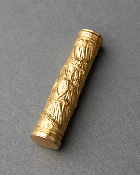 Tire-bouchon en or, vermeil, acier et agathe vers 1750
