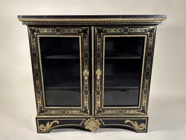 Bibliothèque basse en marqueterie Boulle, Paris ép Louis XIV