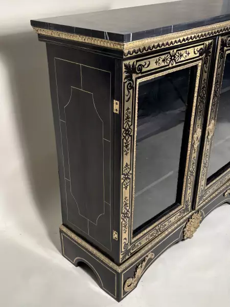 Bibliothèque basse en marqueterie Boulle, Paris ép Louis XIV