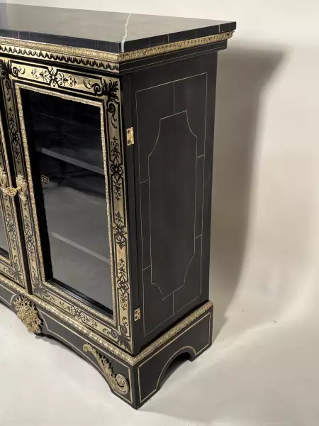 Bibliothèque basse en marqueterie Boulle, Paris ép Louis XIV