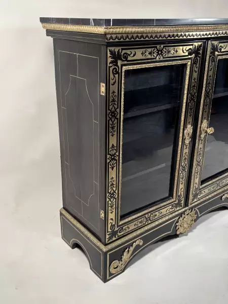 Bibliothèque basse en marqueterie Boulle, Paris ép Louis XIV