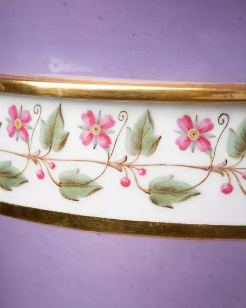 Paire de glacières en porcelaine de Sévres livrée Napoléon au palais impérial de Bordeaux en 1808