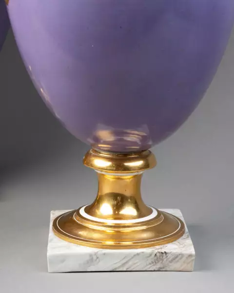 Paire de glacières en porcelaine de Sévres livrée Napoléon au palais impérial de Bordeaux en 1808