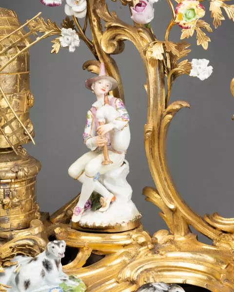 Pendule Arlequin et Colombine, Paris vers 1765