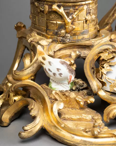 Pendule Arlequin et Colombine, Paris vers 1765