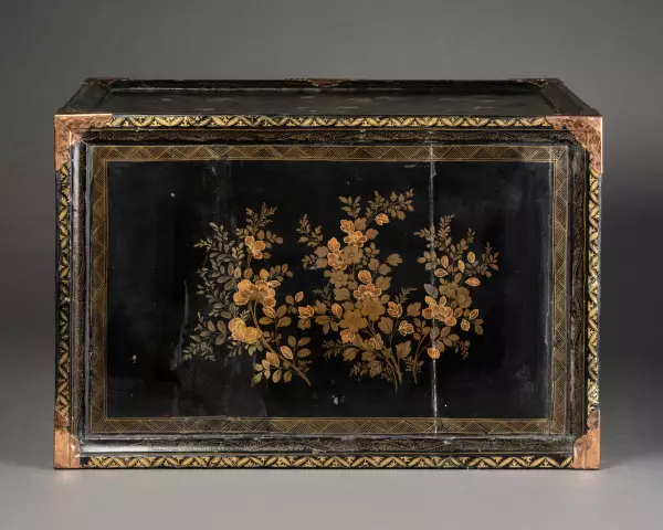 Cabinet Nanban en laque du Japon vers 1600