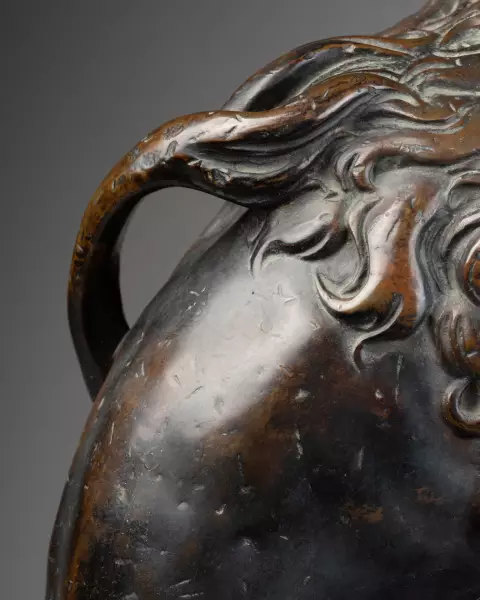 Lion en bronze provenant de la fontaine de l’Hôtel de ville de Bruxelles